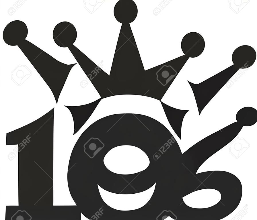 18th Birthday number crown