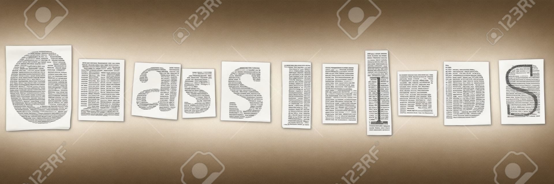 Classifieds - words composed from isolated, cutout newspaper letters.