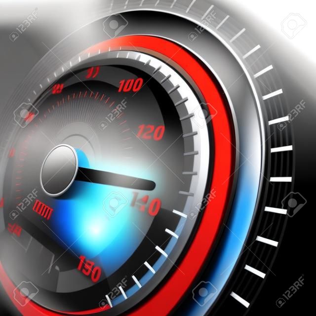Futuristic sports car speedometer. Abstract speed racing vector background