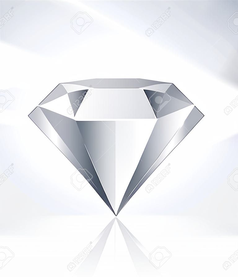 Ilustracja błyszczący diament