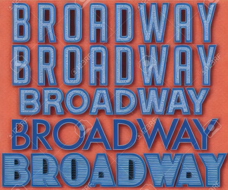 WordArt Collection Broadway Marquee