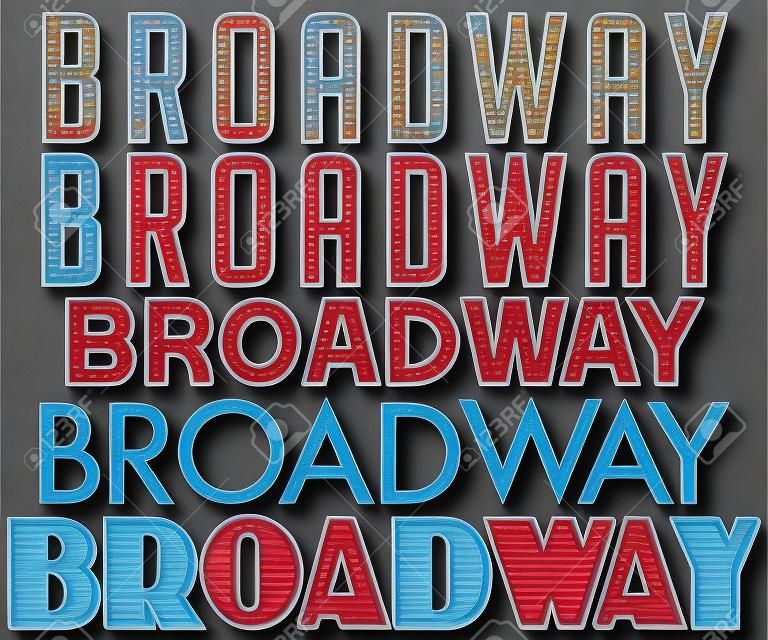 WordArt Collection Broadway Marquee