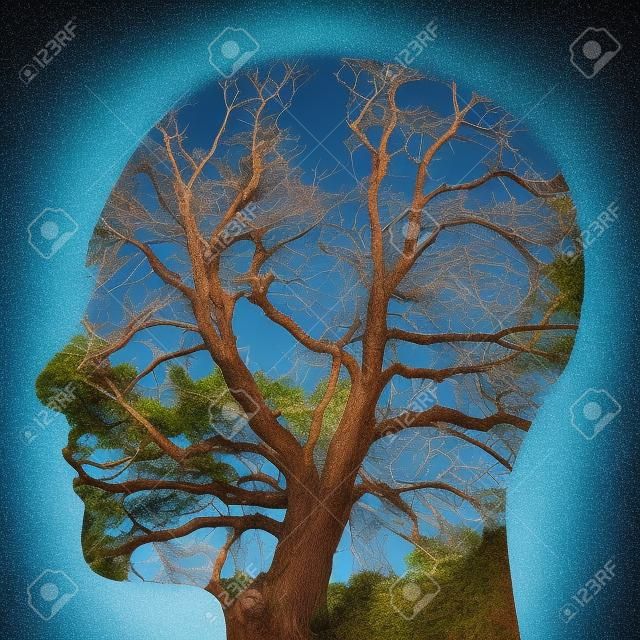 Природный человек в дерево