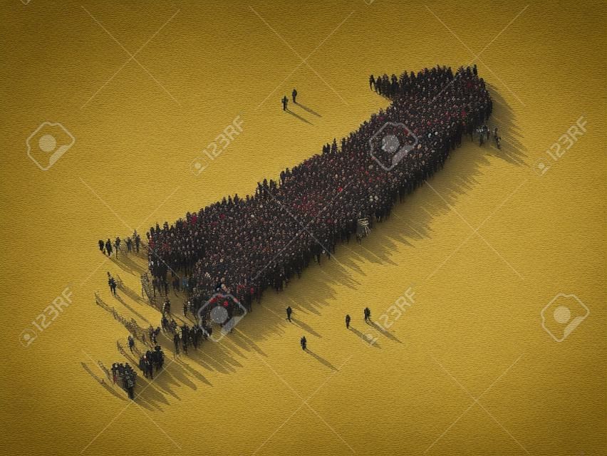 flecha de multitudes