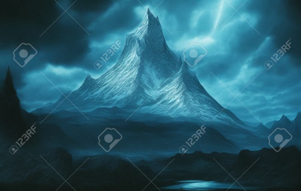 Tolkien의 반지의 제왕 소설에서 외로운 산의 삽화
