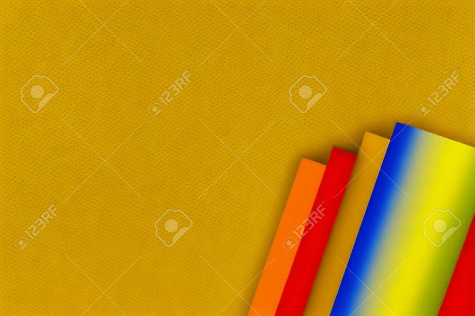 Yellow background with yellow, red and blue stripes