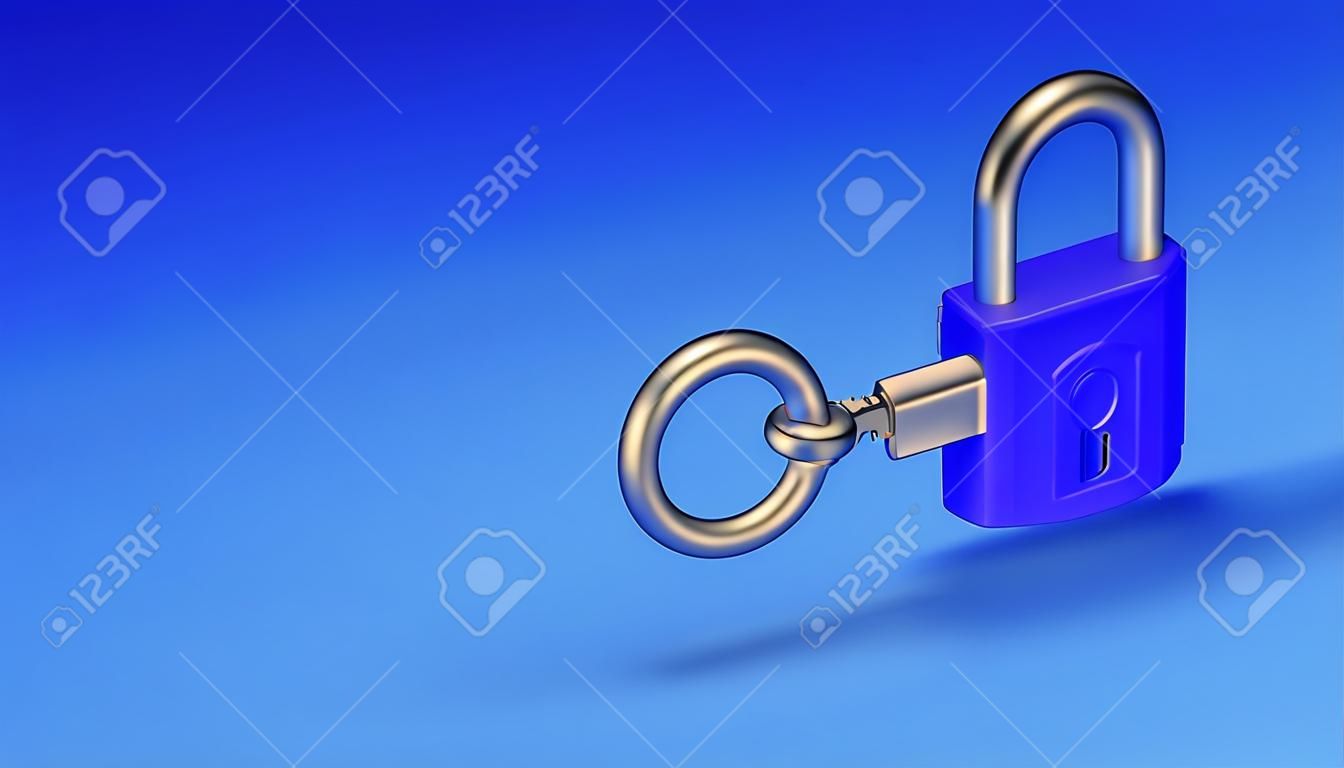 Lock Key 3D Security Tool
