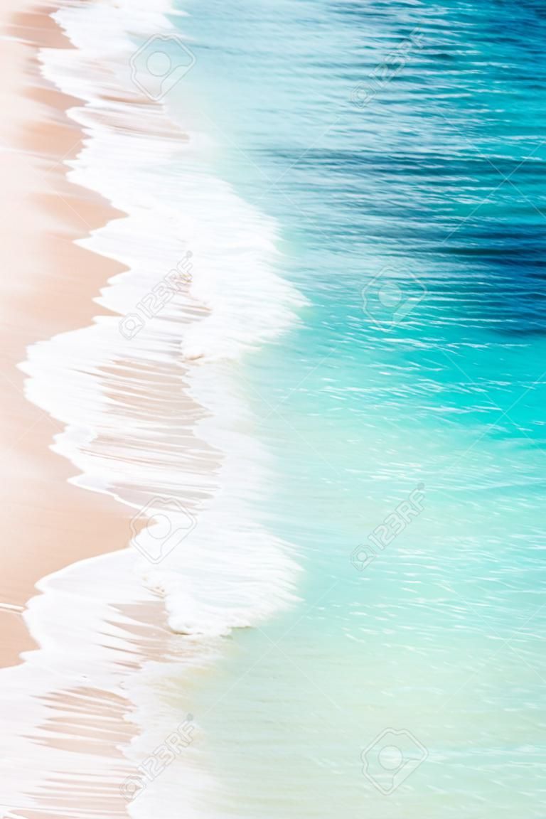 white sand beach and blue ocean