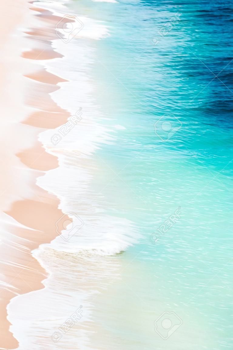 white sand beach and blue ocean