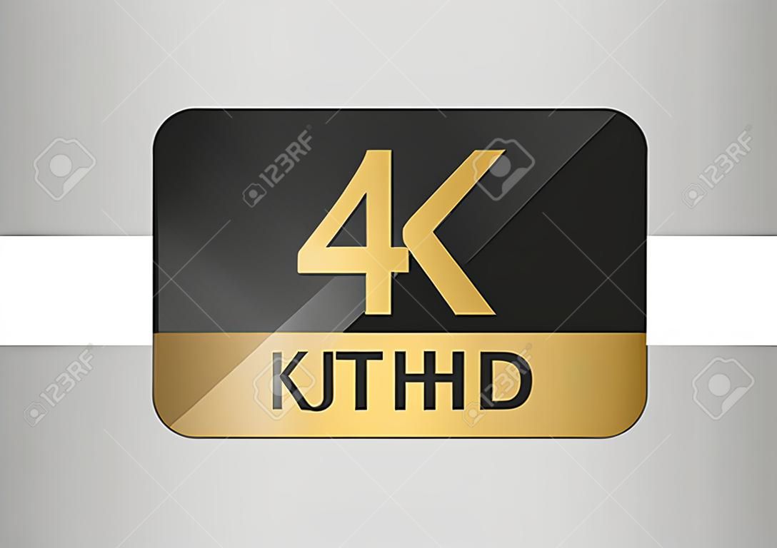 4K TV screen illustration.