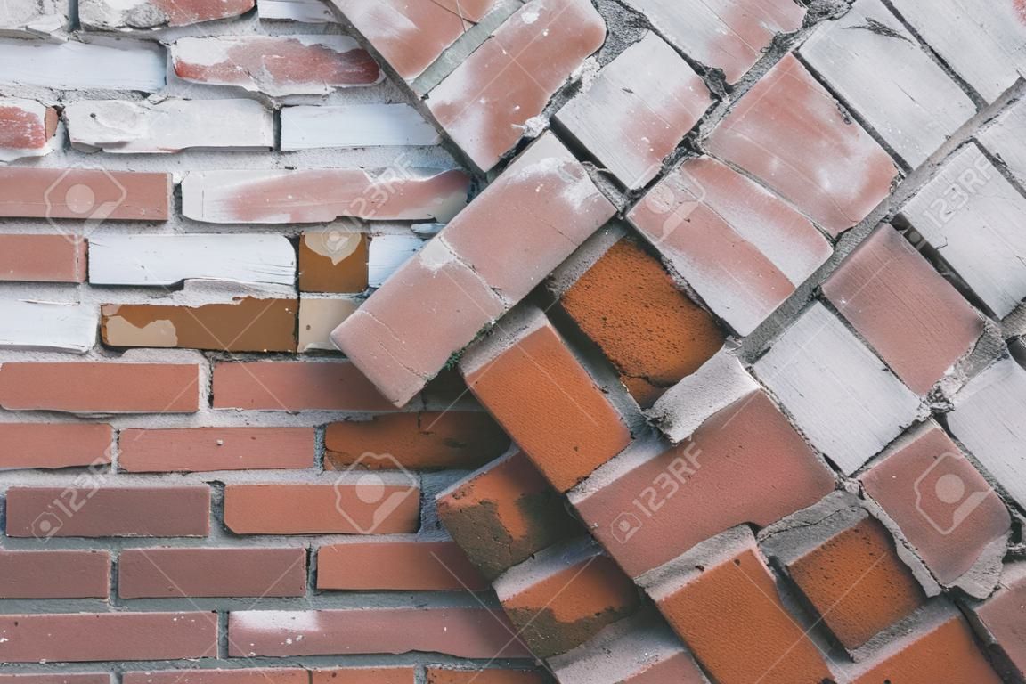 Old, texture, brick, background wall.
