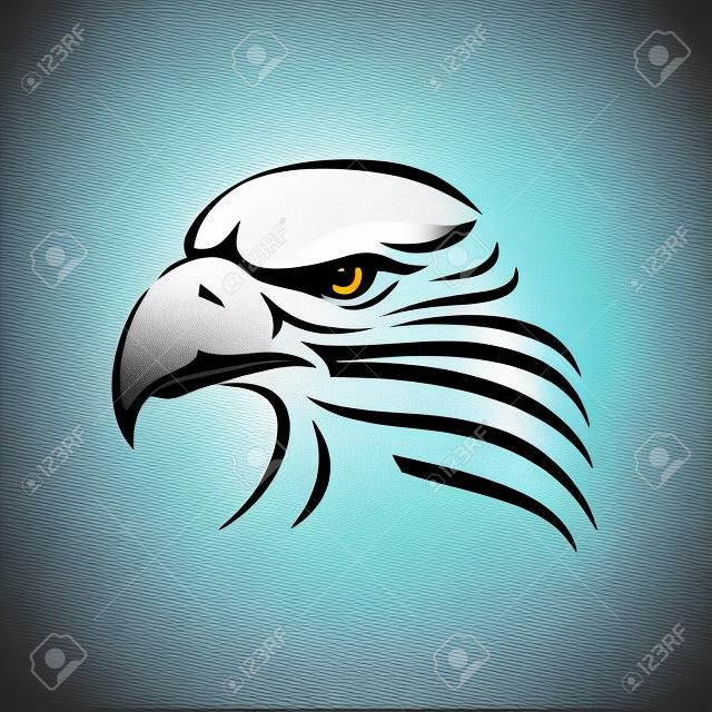 Eagle head vector image. Head of eagle vector logo mascot