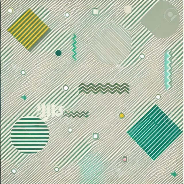 Abstract geometric shapes pattern background. Vector eps10