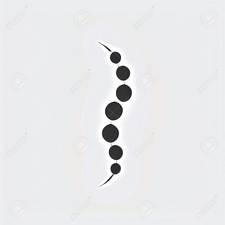 Spine diagnostics symbool logo template vector illustratie ontwerp