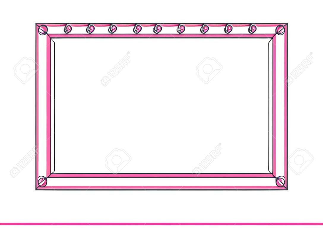 Sketchbook Ringnote Frame Illustration Vecteur