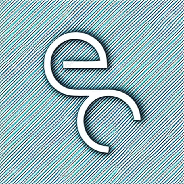 ec initial letter vector logo icon