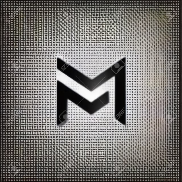 letter mm logo template. double letter m creative symbol vector design.