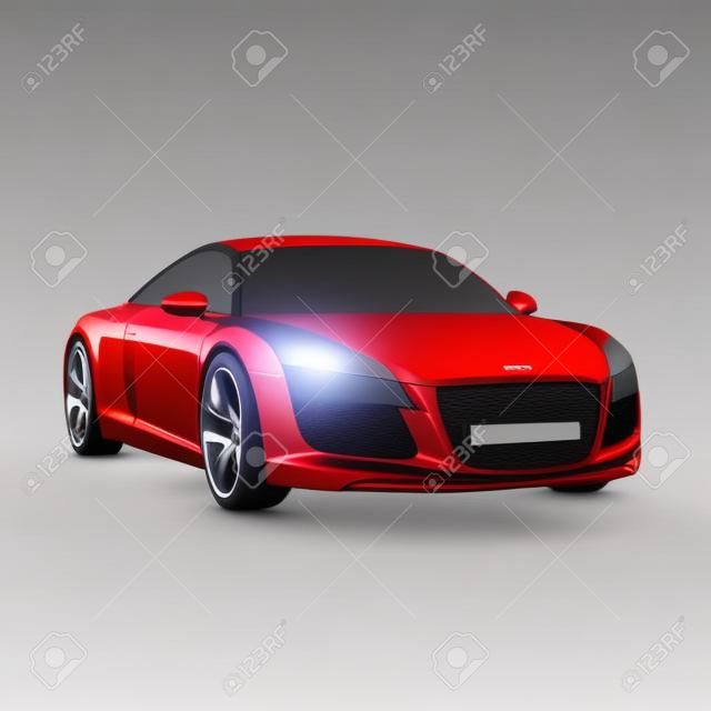 Car model tekening grafisch ontwerp 3d illustratie