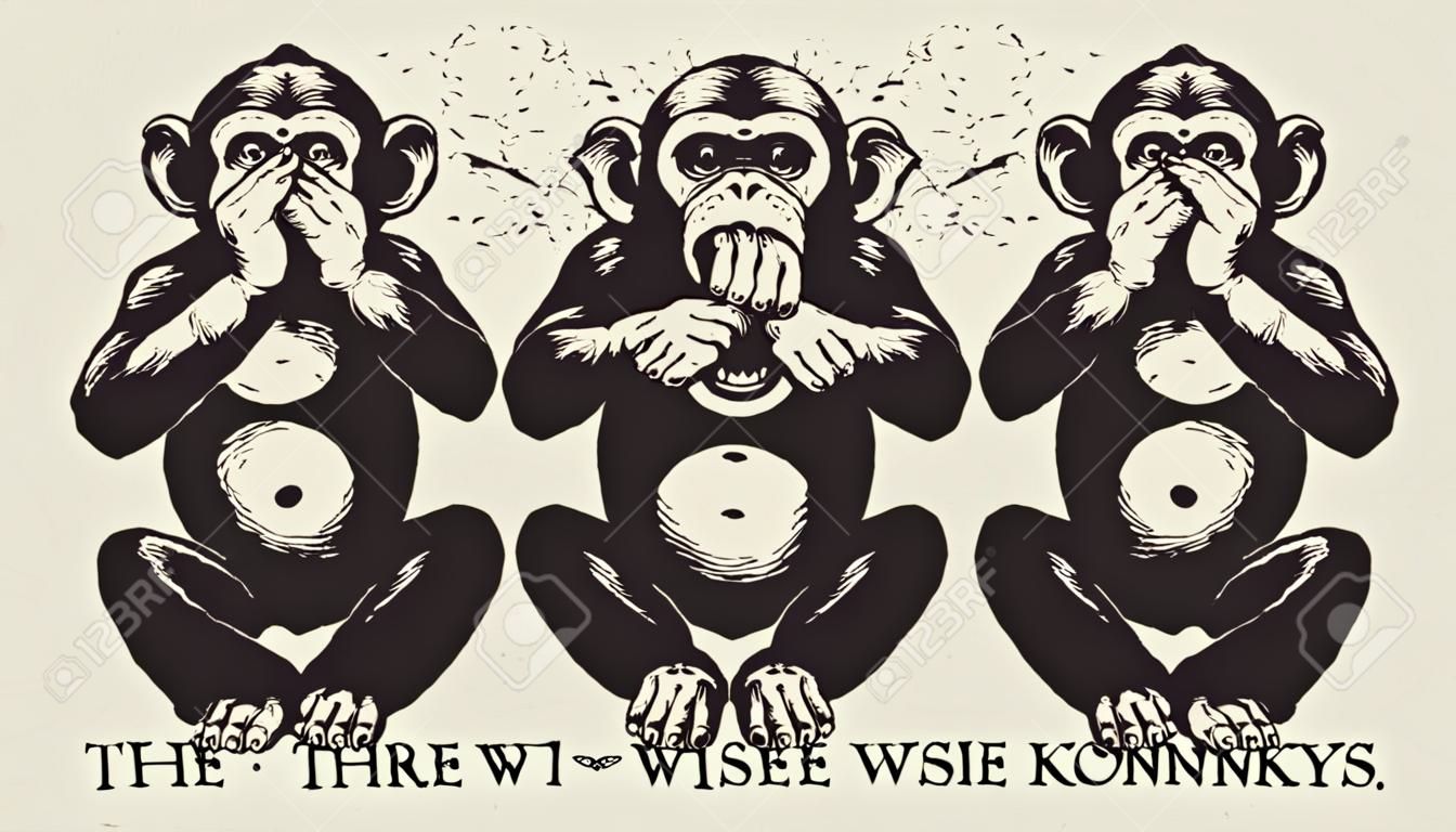 The three wise monkeys