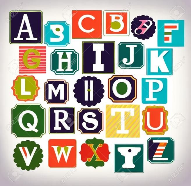 cute alphabet design. vector illustration