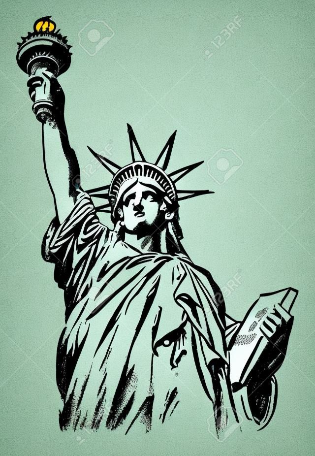 statue de la liberté illustration
