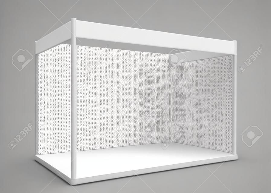 Trade show booth. 3d illustration isolated on white background