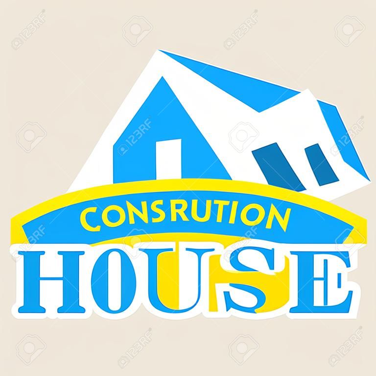 logotipo de la casa. Alquiler, venta y construcción de casas