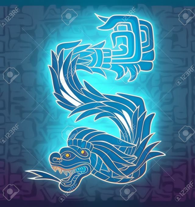 Maya drago, illustrazione vettoriale