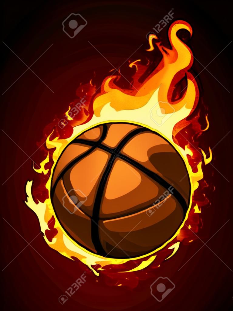 Brandende basketbal