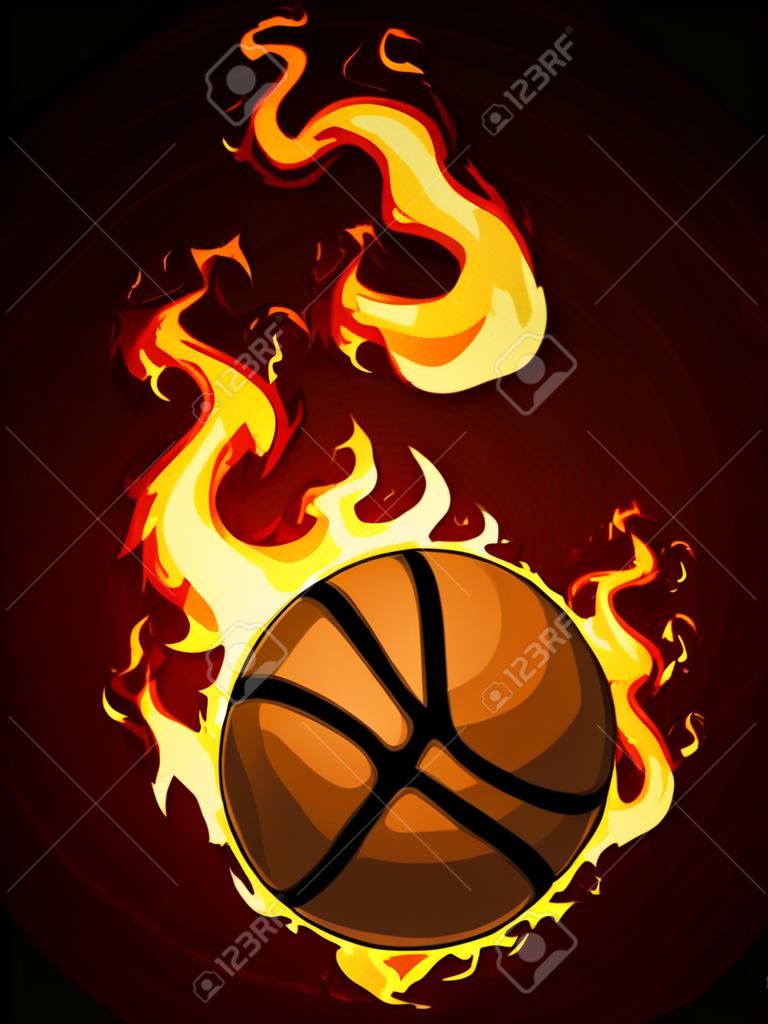 Brandende basketbal