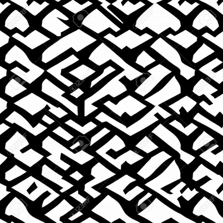 Geometric Grid Seamless Pattern. Vector endless texture.