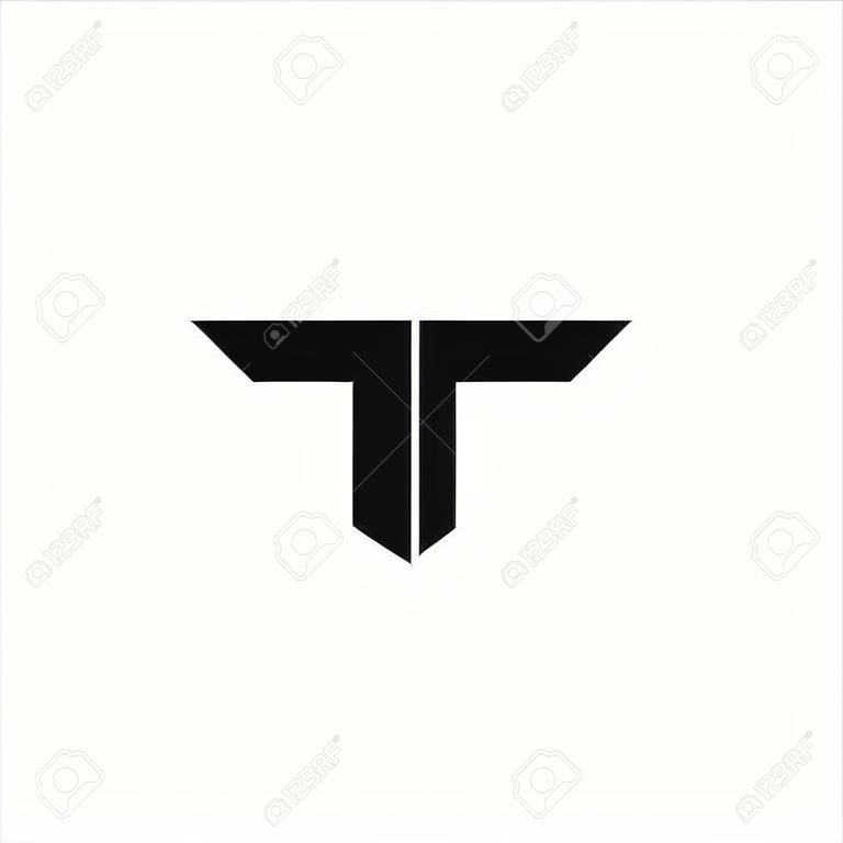 Initial letter f logo or ff logo vector design template