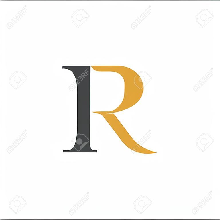 Initial letter fr logo or rf logo vector design template