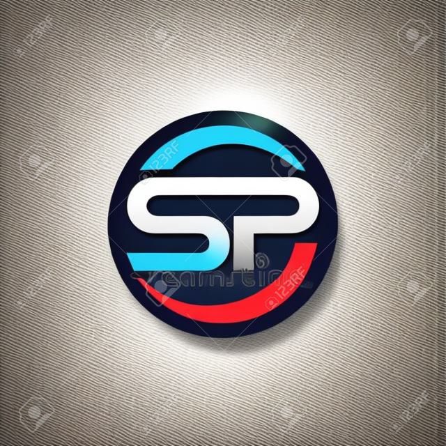 Initial letter ps logo or sp logo vector design template
