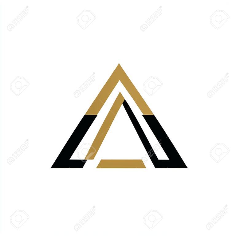 Logotipo inicial de letra sa ou como modelo de design de vetor de logotipo