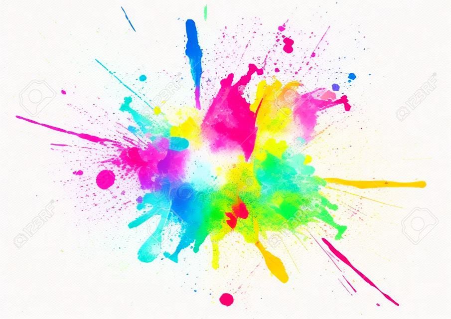 Disegno di vernice colorata splatter