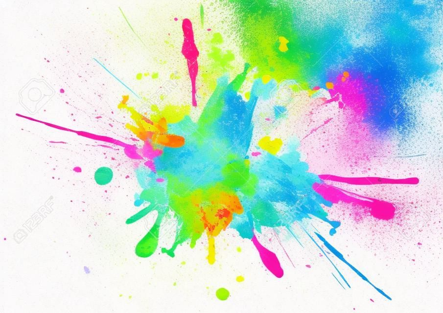 Colorful paint splatter design