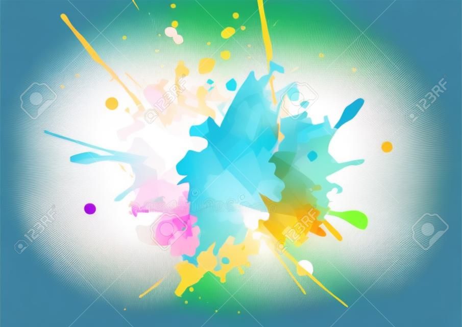 Abstract vector paint color design background. illustration vector design