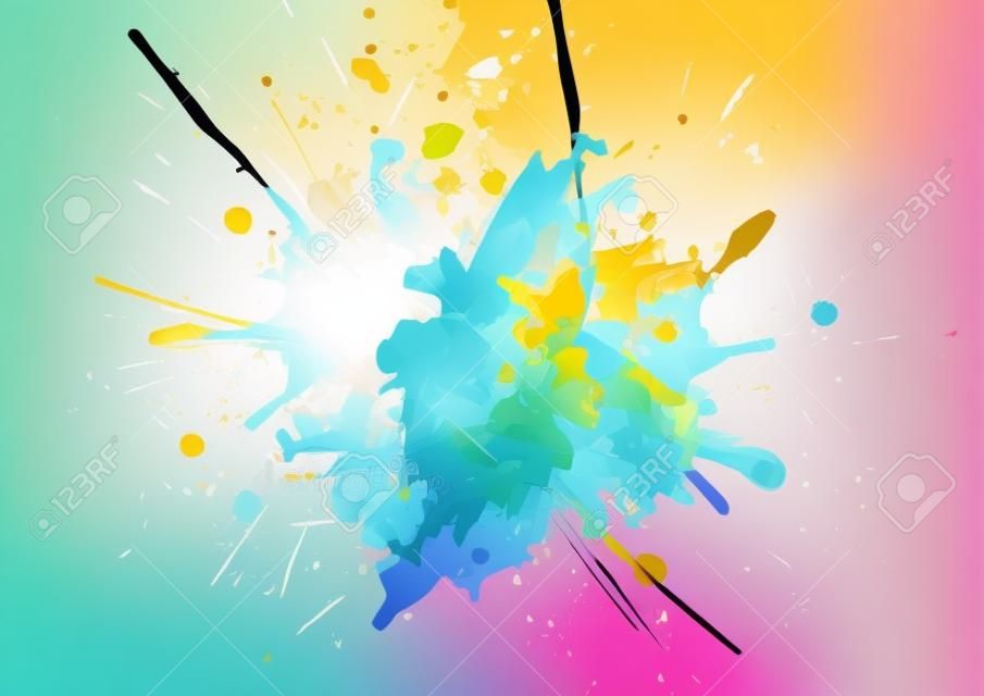 Abstract vector paint color design background. illustration vector design