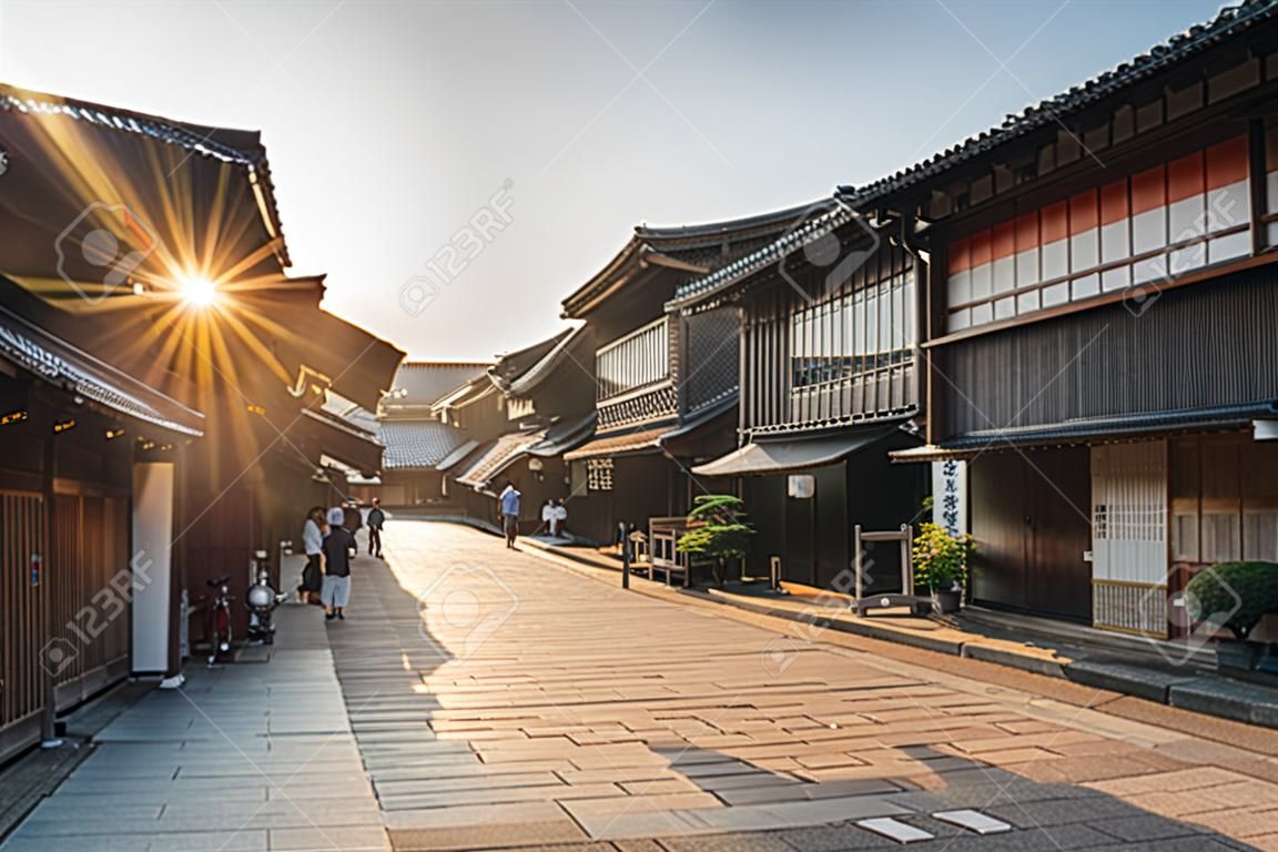 Traditional Japanese cityscape in Kanazawa, Japan