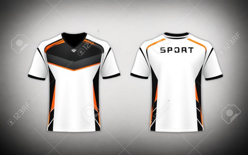 Mejor diseño de camiseta de deporte de plantilla de jersey de fútbol de  vector
