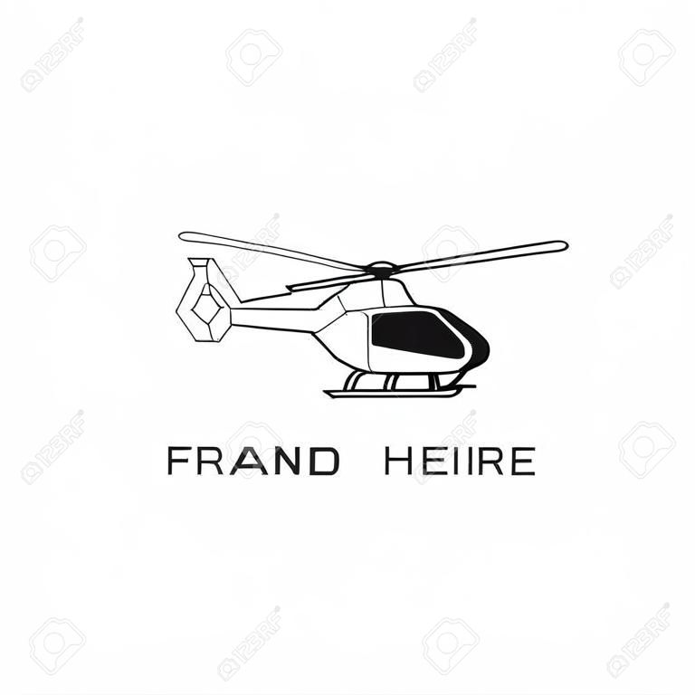 helicopter with city crypto and finance shaped inside logo vector design