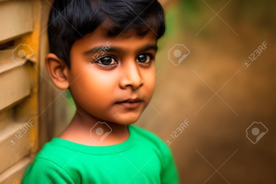 Indien mignon petit garçon avec téléphone portable
