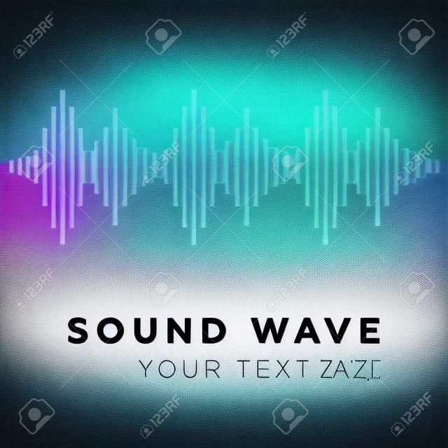Music beat. Abstract equalizer. Sound Wave