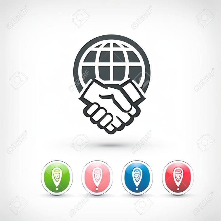 Globale Vereinbarung Symbol