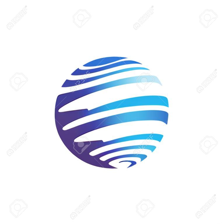 Global logo vector icon illustration design