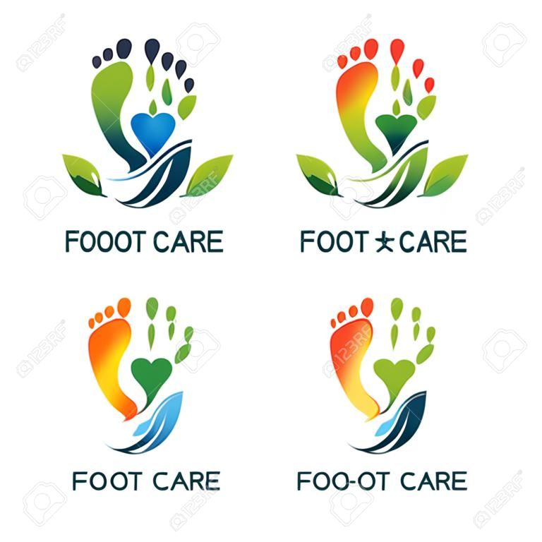 Foot care logo images illustration design