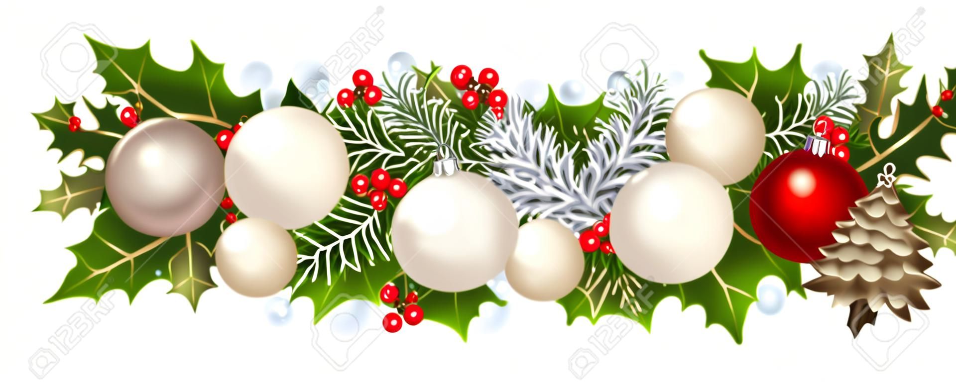 Noël horizontal de fond sans soudure. Vector illustration.