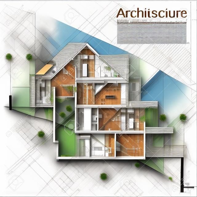 Építészeti háttér része építészeti terv, építészeti terv, műszaki projekt kidolgozása műszaki levelek, építész a munka, építészet tervezés papíron, kiviteli terv