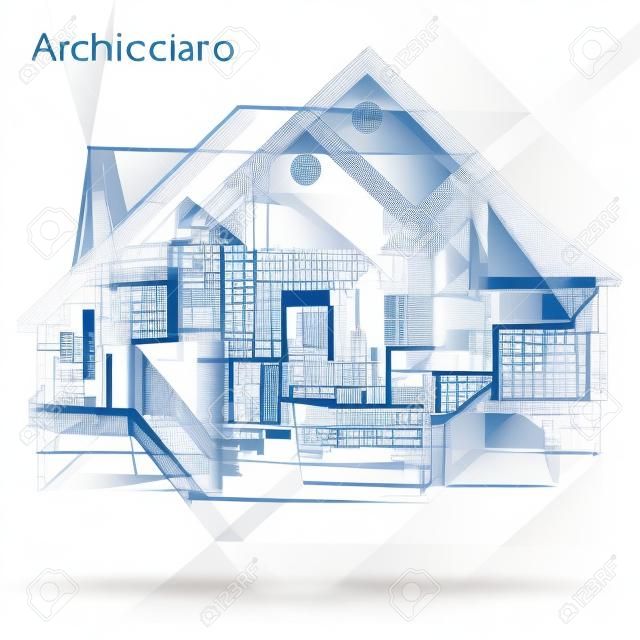 Vector Plan Urban - Fondo arquitectónico